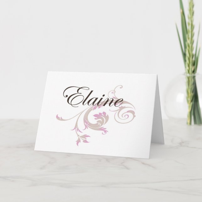 Carte Elaine (Devant)