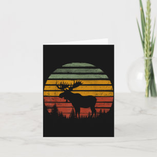 Carte Élan Rétro Vintage 80s Drôle Cadeau Amateur d'Élan