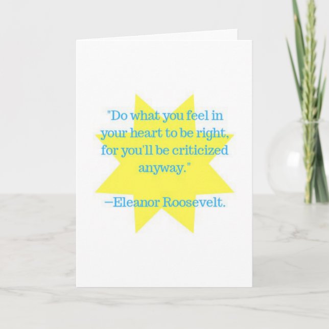 Carte Eleanor Roosevelt cite (Devant)