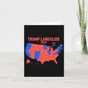 Carte électorale 2024 Trump 312 - Glissement de te