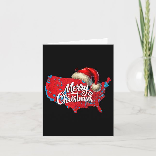Carte électorale Trump Joyeux Noël Père Noël H (Devant)