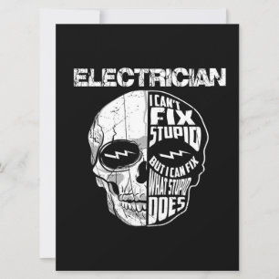 Carte Electricien Je ne peux pas réparer un cadeau de cr