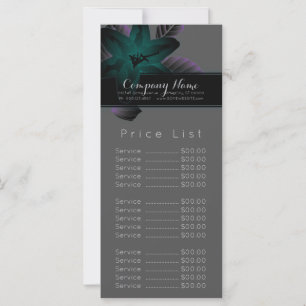 Carte Élégance des fleurs vintages