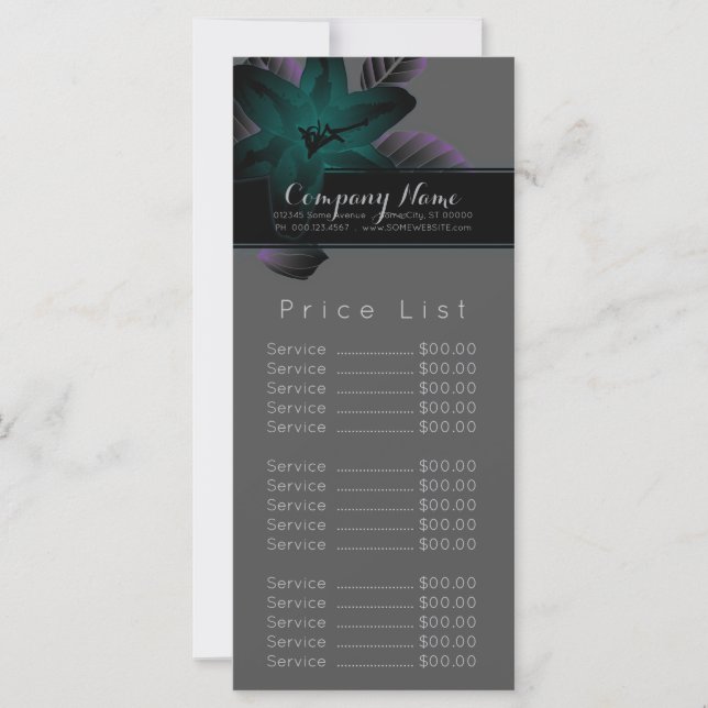 Carte Élégance des fleurs vintages (Devant)