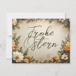 Carte Élégance Florale - Félicitations de Pâques de prin