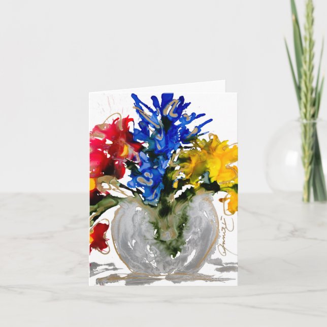 Carte Élégance Lovitude Âme Peinture (Devant)