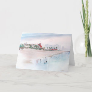 CARTE ÉLÉGANCE PAR LA MER, CORONADO, LA CALIFORNIE
