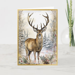 Carte Élégance Serene Woodland Elk