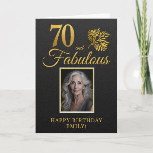 Carte Elegant 70 et Fabulous Twigs 70e Anniversaire Phot
