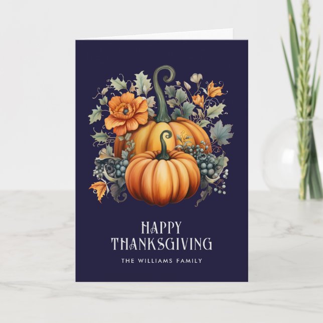 Carte Élégant Bon thanksgiving photo (Devant)