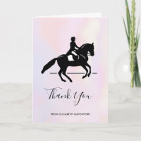 Elégant cavalier de Dressage sur un Arrière - plan