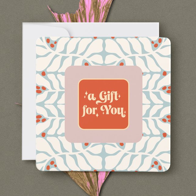 Carte Élégant certificat cadeau de Noël rétro (Créateur téléchargé)