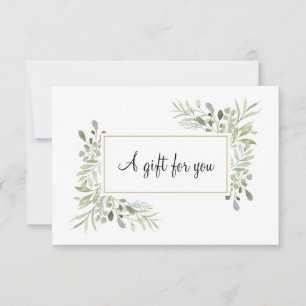 Carte Élégant certificat cadeau Feuille Spring