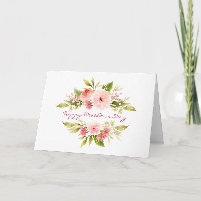 Carte Élégant classique Bonne fête des mères Salutation (Devant)