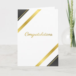 Carte Elegant Gold Congratulations - Special Achievement