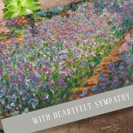 Carte Elégant Iris Funeral Désolé Pour Votre Sympathie D