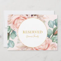 Elégant Jardin Floral Blush | Symbole réservé Past
