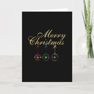 Carte Élégant Joyeux Noël Snowflake Art