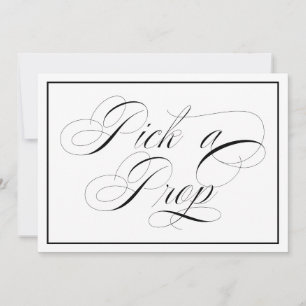 Carte Élégant Mariage Choisir Un Panneau Prop