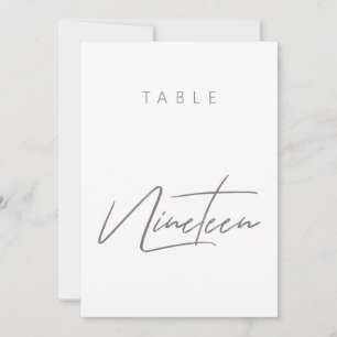 Carte Élégant Mariage de calligraphie budgétaire Numéro 