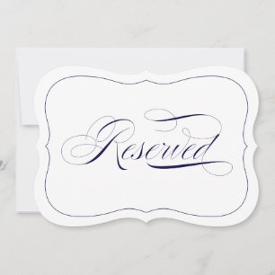 Carte Élégant mariage personnalisé Marine Bleu signe rés