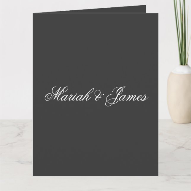 Carte Élégant minimaliste moderne (Devant)