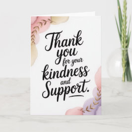 Carte Elegant Pastel Thank You Card for Female Coworker