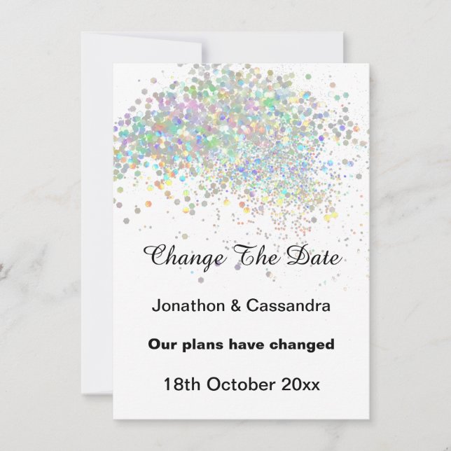 CARTE ÉLÉGANT PLATEAU DE PASTEL DE PLANCHE MODIFIER LA D (Devant)