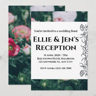 Carte Elégant Rustique Eucalyptus Feuille Mariage de ver