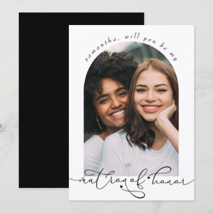 Carte Élégant Serez-vous mon chef d'honneur Photo