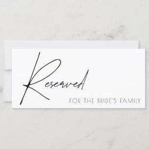 Carte Élégant signe Mariage réservé