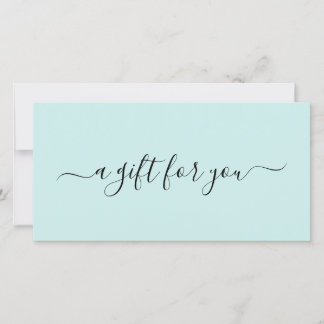 Carte Élégant Spa simple Turquoise Turquoise Certificat 