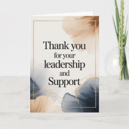 Carte Elegant Thank You Card for Boss