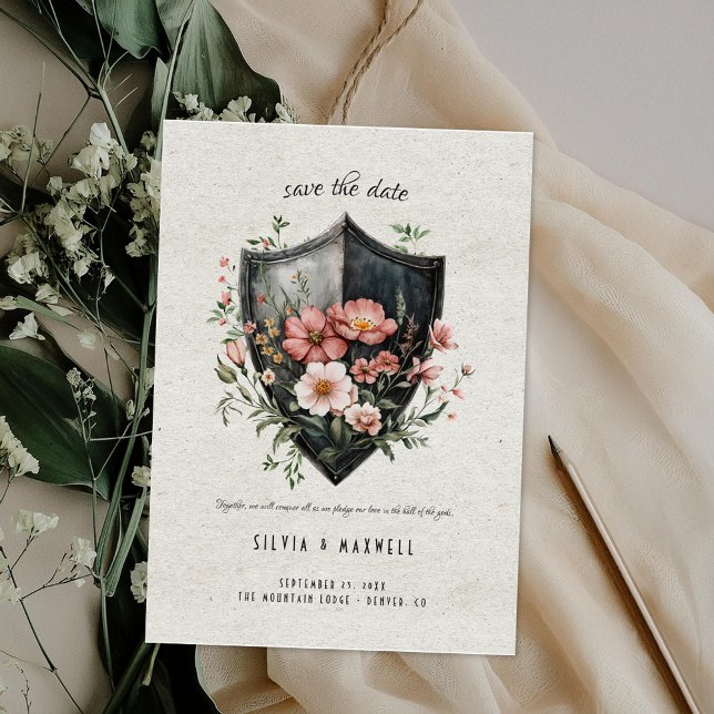 Carte Élégant Viking Mariage Enregistrer la Date (Créateur téléchargé)