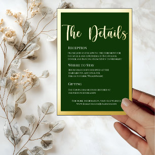 Carte élégante avec détails en feuille d'or sur fo