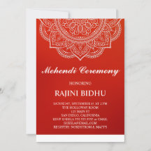 Élégante cérémonie de Crimson Paisley Indian Mehnd
