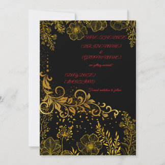 Carte Élégante d'Alerte de Date de Mariage | Carte