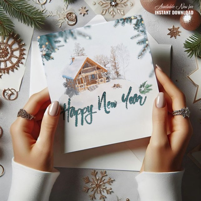 CARTE élégante de bonne année (Créateur téléchargé)