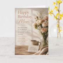Carte élégante de luxe avec fleurs pour l'annivers