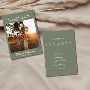 Carte Élégante de Mise à Jour de Date de Mariage e