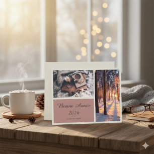 Carte élégante de Nouvel An 2026 Bonne Année