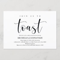 Carte élégante d'invitation de dîner de répétition