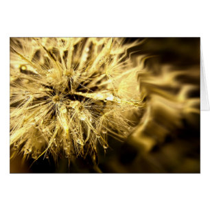 Carte élégante d'or de rêves