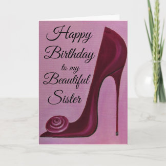 Carte Elégante et à la mode/carte d'anniversaire pour un