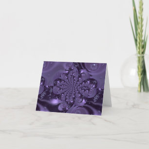 Carte Élégante étincelle Royale Purple Liquide