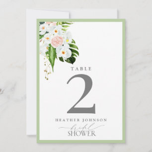 Carte Elégante Fête des mariées d'aquarelle d'orchidée t
