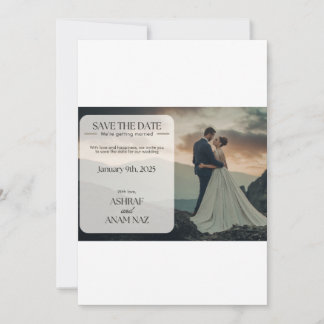 Carte Élégante Fleurie de Mise à Jour de Date – Ma