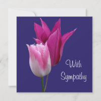 Élégante fleurs de tulipe rose fine art lilas symp