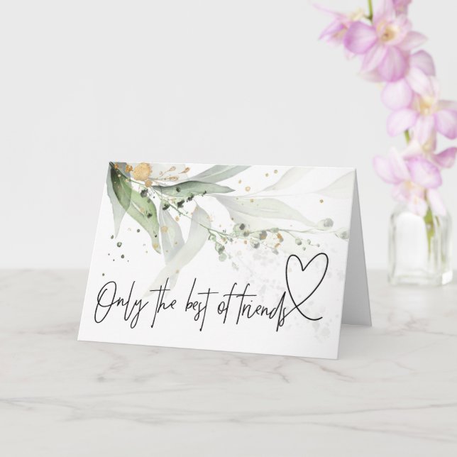 Carte Élégante Grossesse Bébé Révéler Cadeau à l'ami Tan (Orchidée)