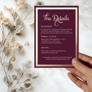 Carte élégante moderne avec détails en rose gold t